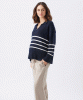 RIPE Lori Nursing Knit (Navy/White) from Tiffany Rose