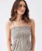 RIPE Leo Stripe Shirred Dress from Tiffany Rose