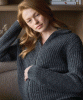 RIPE Layla Zip Through Knit (Dark Charcoal) from Tiffany Rose