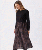 RIPE Maia Detachable Nursing Dress (Black/Mocha) from Tiffany Rose
