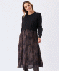 RIPE Maia Detachable Nursing Dress (Black/Mocha) from Tiffany Rose