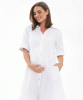 Molly Linen Maternity and Nursing Shirt Dress by Tiffany Rose