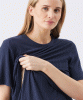 RIPE Mike Rib Nursing Top (Navy) from Tiffany Rose