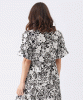 RIPE Nahla Linen Dress (Black/White) from Tiffany Rose