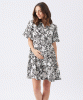 RIPE Nahla Linen Dress (Black/White) from Tiffany Rose