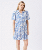 RIPE Nahla Linen Dress (Royal/White) from Tiffany Rose