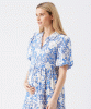 RIPE Nahla Linen Dress (Royal/White) from Tiffany Rose