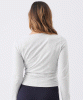 RIPE Organic Cotton Ruched Top (Silver Marle) from Tiffany Rose