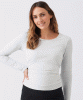 RIPE Organic Cotton Ruched Top (Silver Marle) from Tiffany Rose