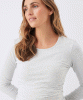 RIPE Organic Cotton Ruched Top (Silver Marle) from Tiffany Rose