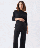 Off-Shoulder Rib Top (Black) by Tiffany Rose