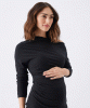 Off-Shoulder Rib Top (Black) by Tiffany Rose