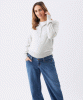 RIPE Piper Polo Nursing Knit (Silver Marle) from Tiffany Rose