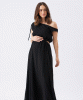 RIPE Presley Off Shoulder Dress (Black) from Tiffany Rose