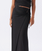 RIPE Rhi Mock Wrap Skirt (Black) from Tiffany Rose