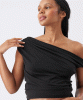 RIPE Rhi Off Shoulder Top (Black) from Tiffany Rose