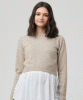 Umstands- und Strickpullover Sandy Zwei in Einem (Latte) by Tiffany Rose