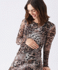 Savannah Mesh Dress (Latte) by Tiffany Rose