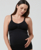 Seamless Maternity and Nursing Cami Vest (Black) by Tiffany Rose