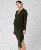 Sammy Knit Polo Maternity Dress (Ivy) by Tiffany Rose