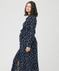 Spot Shirt Maternity Dress (Navy and White) by Tiffany Rose