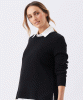 RIPE Tori Detachable Nursing Knit (Black/White) from Tiffany Rose