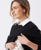 RIPE Tori Detachable Nursing Knit (Black/White) from Tiffany Rose