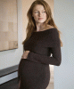 RIPE Tyla Off Shoulder Knit Dress (Chocolate) from Tiffany Rose