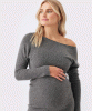 RIPE Tobie Off Shoulder Knit Dress (Charcoal Marle) from Tiffany Rose