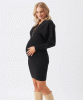 RIPE Zip Knit Nursing Dress (Black) from Tiffany Rose