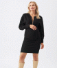 RIPE Zip Knit Nursing Dress (Black) from Tiffany Rose