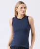 RIPE Zoe Rib Knit Nursing Tank (Indigo/Navy) from Tiffany Rose