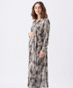 Sylvia Shirt Maternity Dress (Natural / Black) by Tiffany Rose