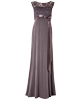 Valencia Umstandsabendkleid lang Charcoal Brown by Tiffany Rose