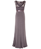 Valencia Maternity Gown Long Charcoal by Tiffany Rose