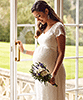 Vanessa Maternity Wedding Gown Long Ivory by Tiffany Rose