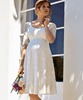 Verona Maternity Wedding Dress Short Ivory White by Tiffany Rose