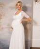 Verona Maternity Wedding Gown Ivory White by Tiffany Rose