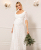 Verona Maternity Wedding Gown Ivory White by Tiffany Rose