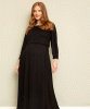 Vivian Maternity & Nursing Dress Sparkle Black by Tiffany Rose