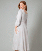 Vivian Ribbed Maternity & Nursing Dress Latte from Tiffany Rose