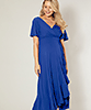 Robe Mi-longue de Grossesse Waterfall Bleu Cobalt by Tiffany Rose