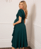 Robe midi Waterfall (Vert Profond) by Tiffany Rose