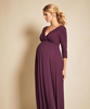 Robe de Grossesse Willow Longue Prune by Tiffany Rose