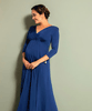 Willow Maternity Gown Imperial Blue by Tiffany Rose