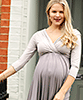 Willow Maternity Dress Almond Truffle by Tiffany Rose