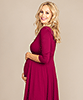 Willow Maternity Dress (Burgundy) by Tiffany Rose