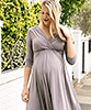 Willow Maternity and Nursing Dress Taupe Grey by Tiffany Rose