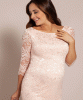 Beth Lace Maternity Dress Pearl Blush by Tiffany Rose