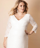 Robe de Mariée Maternité Chloe Longue Plus Size Ivoire by Tiffany Rose